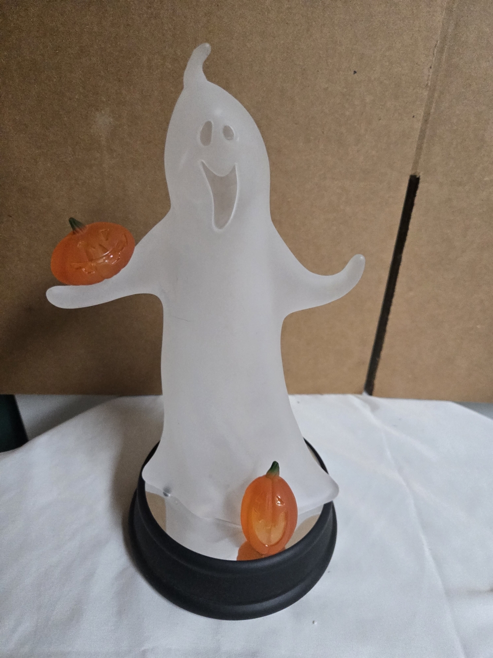 Vintage 2002 Avon Halloween Glowing Ghost Figurine - In Original Box
